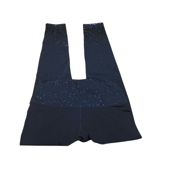 Z by Zobha Women’s Shine High Waisted Leggings Size L Athletic Navy Sparkle - Picture 3 of 14
